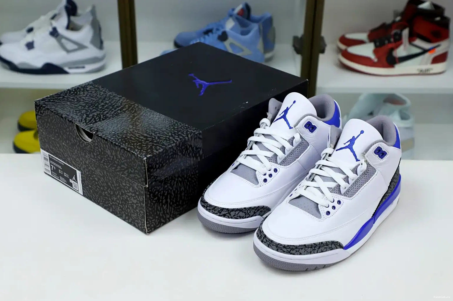 AIR JORDAN 3 RETRO 'RACER BLUE' Kimikick 0603